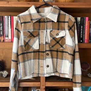 FALL PLAID JACKET WOMENS SMALL PERFECT CONDITION NEVER WORN